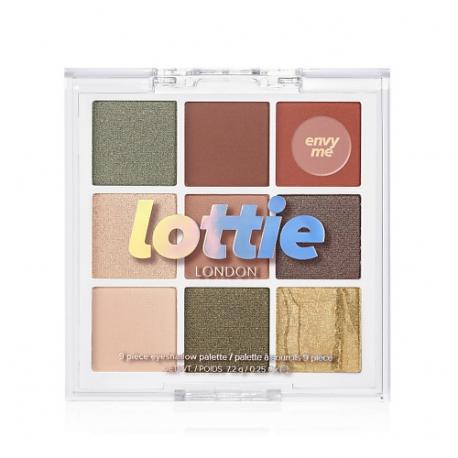 Палетка теней для век 9 оттенков Envy Me LOTTIE LONDON