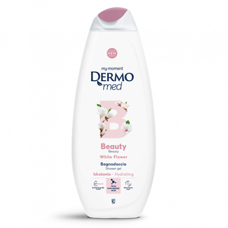 Гель для душа с белым цветком BEAUTY 750 DERMOMED