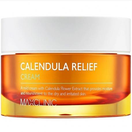 Увлажняющий крем для чувствительной и проблемной кожи лица Calendula Relief Cream 50 MaxClinic