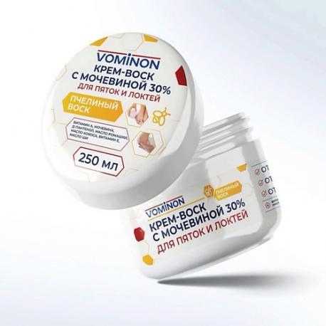 Крем воск с мочевиной 30% для пяток и локтей VoMiNon
