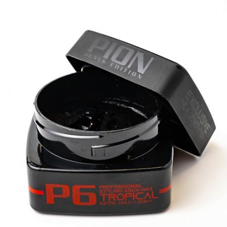 Профессиональный воск для укладки PION AQUA WAX P6 TROPICAL сильной фиксации 150 PION BLACK EDITION