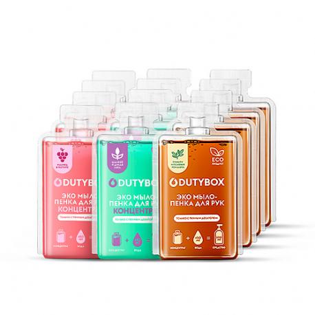 Концентрат жидкого мыла пенки для рук и тела 3 аромата, сменные блоки для пенного дозатора 6000 DutyBox