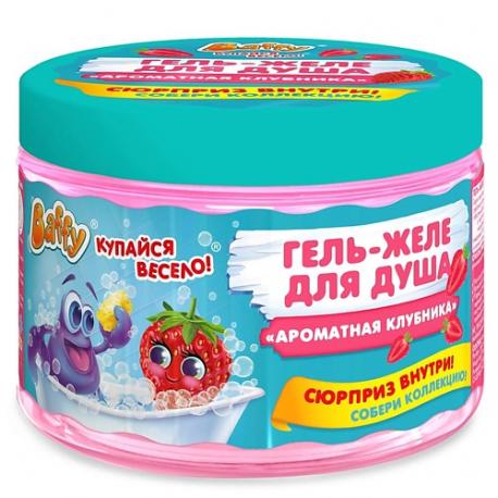 Гель-желе для душа детский с сюрпризом "Ароматная клубника" 300 Baffy