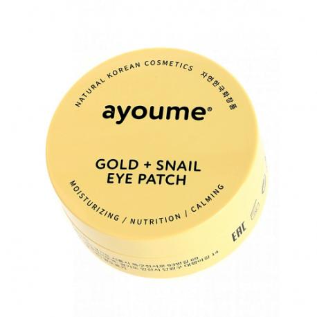 Гидрогелевые патчи с золотом и муцином улитки AYOUME