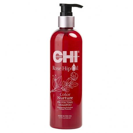 Защитный шампунь для окрашенных волос Rose Hip Oil Color Nurture 340 CHI
