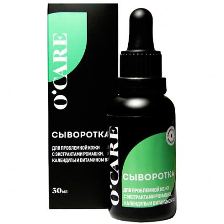 Сыворотка для проблемной кожи с экстрактами ромашки, календулы и витамином В3 30 O'CARE