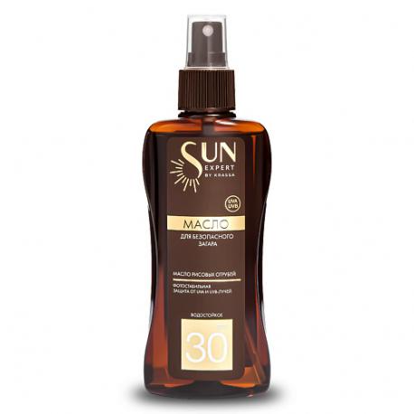 SUN EXPERT Масло для загара SPF 30 с маслом Рисовых Отрубей 180 KRASSA