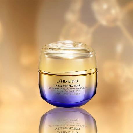 Питательный лифтинг-крем для лица повышающий упругость кожи Vital Perfection Uplifting and Firming Advanced Cream Enriched 50 SHISEIDO