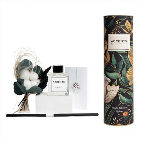 Аромадиффузор для дома с сухоцветами Vanilla Tobacco 100 ACCENTS ВДОХНОВЕНИЕ С ПЕРВЫХ НОТ