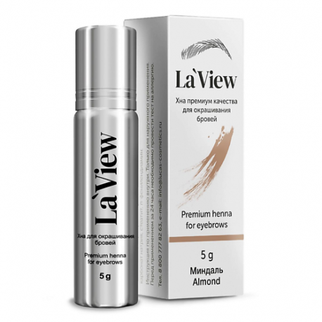 Хна для окрашивания бровей и ресниц LAVIEW