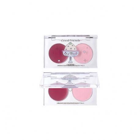 Двухцветные румяна Good Friends Club Dual-Color Blush FLORTTE
