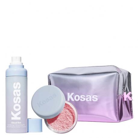 Набор: Пудра Cloud Loose Powder + Спрей Setting Spay + Косметичка KOSAS