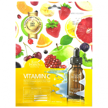 Ампульная тканевая маска с витамином С 25 ECOBRANCH