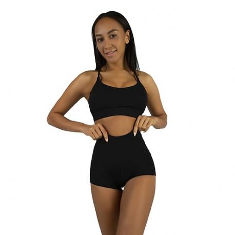 Топ женский с бретелями черный Oemen