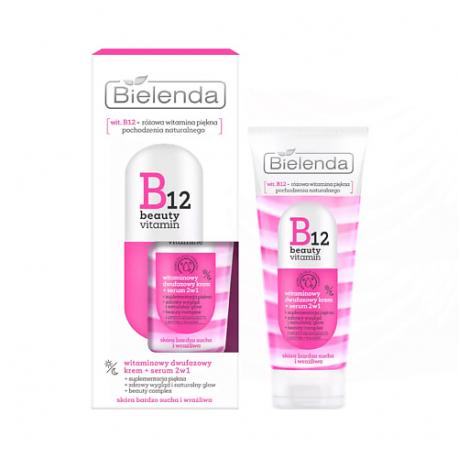 Витаминный двухфазный крем + сыворотка 2в1 B12 45 Bielenda