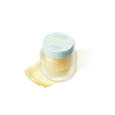 Сахарная маска-скраб для губ с экстрактом лимона Lemon Sugar Scrub Lip Mask 20 TOCOBO