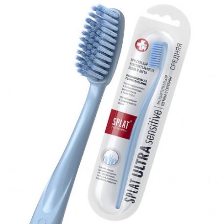 Инновационная зубная щетка средней жесткости Professional Sensitive Medium SPLAT