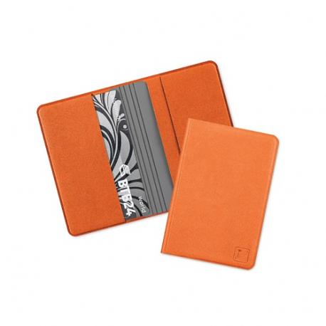 Чехол из экокожи на 4 пластиковые карты с их защитой от списания Flexpocket