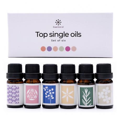 Набор натуральных эфирных масел, 6 штук 60 ESSENTIAL OIL
