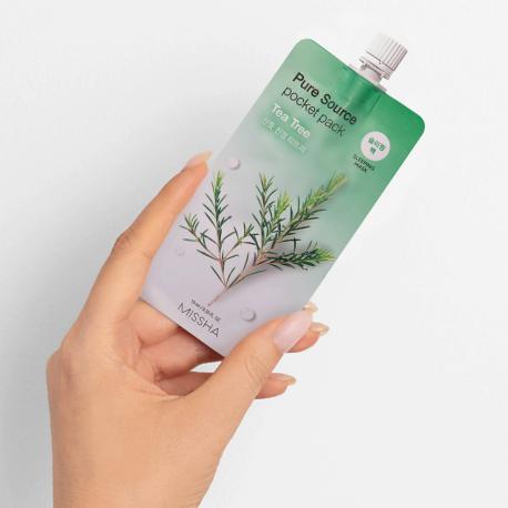 Маска кремовая ночная Pure Source с экстрактом чайного дерева 10 Missha