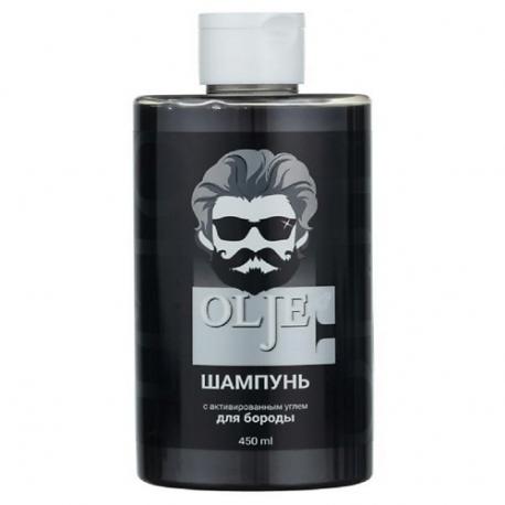 Шампунь с активированным углём для бороды 450 OLJE