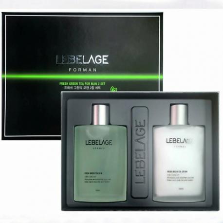 Успокаивающий набор средств после бритья FRESH GREEN TEA FOR MAN 2 SET LEBELAGE