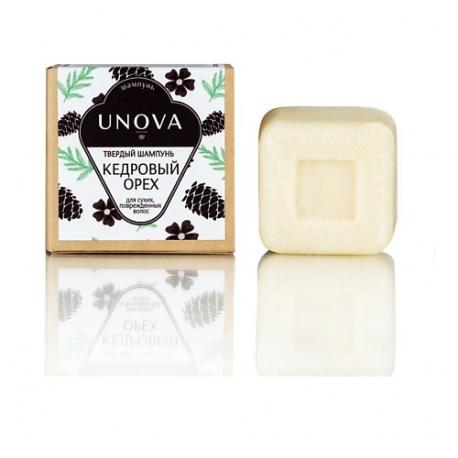 Твердый шампунь для волос Кедровый орех 50 UNOVA