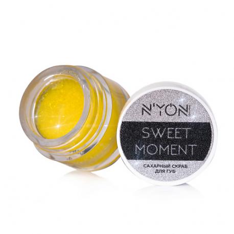 Скраб для губ отшелушивающий "SWEET MOMENT" желтый гаваи N'YON