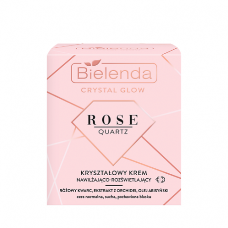 Увлажняющий крем CRYSTAL GLOW ROSE QUARTZ 50 Bielenda