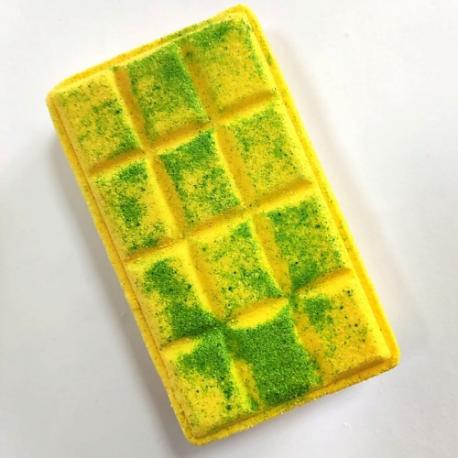 Бомбочка для ванны Плитка шоколада с ароматом бананового сорбета NYASHNYASH