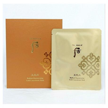 Тканевая маска Cheongidan Radiant Regenerating Gold Concentrate Mask 100 THE HISTORY OF WHOO