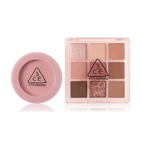 Набор: Румяна Face Blush + Тени для век Multi Eye Color Palette 3ce