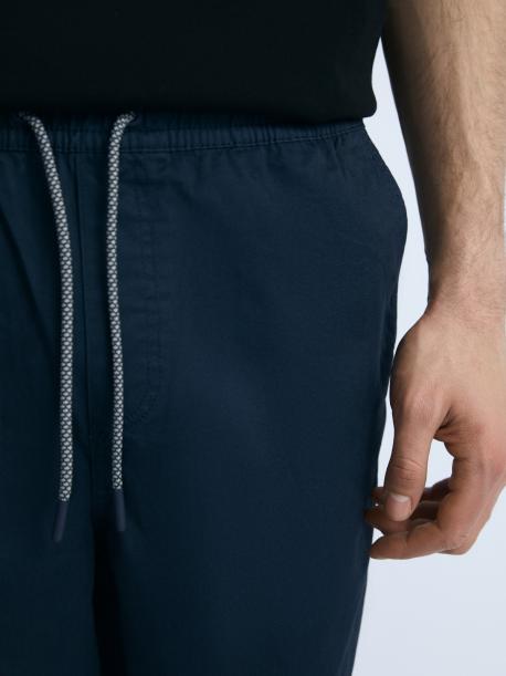 Брюки-джоггеры из хлопка на резинке ZOLLA