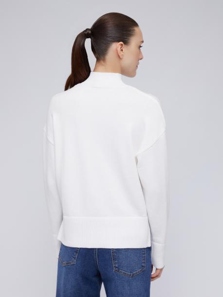 Вязаный свитер с воротником-стойкой ZOLLA