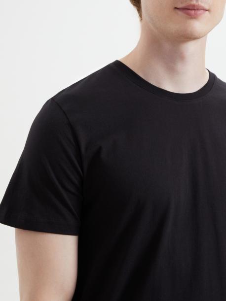 Однотонная базовая футболка из хлопка ZOLLA