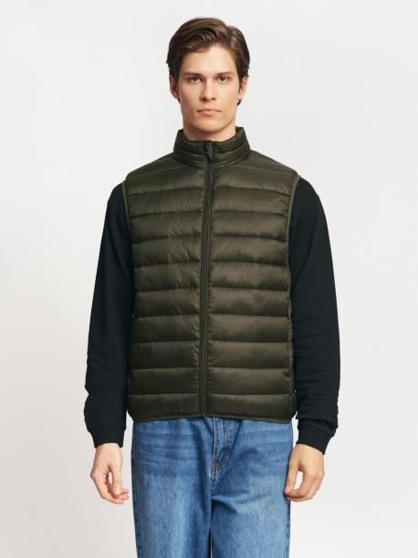 Утеплённый стёганый жилет на молнии ZOLLA