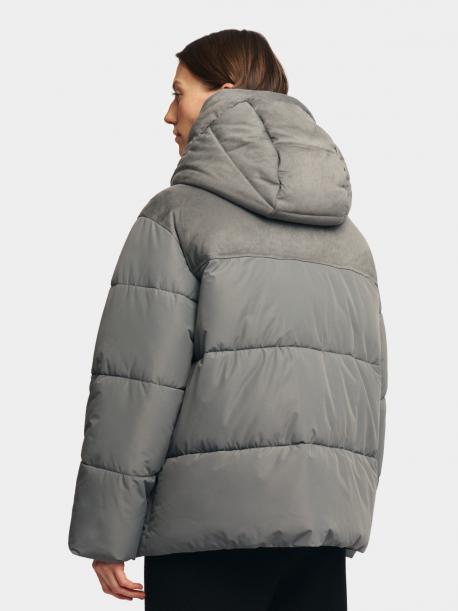 Тёплая дутая куртка с капюшоном ZOLLA