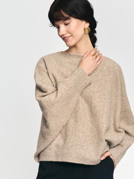 Вязаный джемпер с рукавом летучая мышь ZOLLA