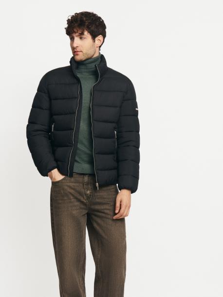 Лёгкая тёплая куртка на молнии с воротником-стойкой ZOLLA