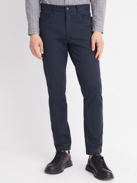 Брюки силуэта Slim из хлопка ZOLLA