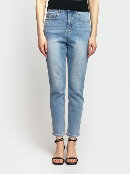 Джинсы силуэта Mom Slim с высокой посадкой ZOLLA