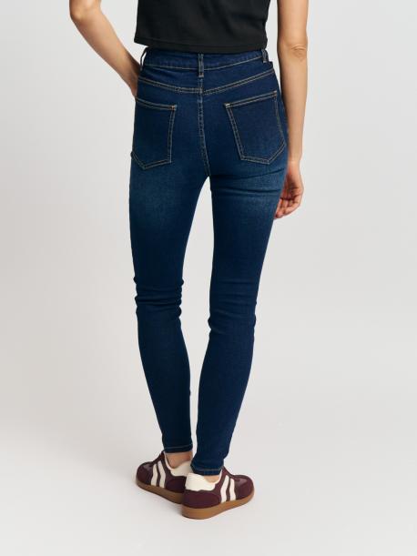 Джинсы силуэта Skinny с высокой посадкой ZOLLA