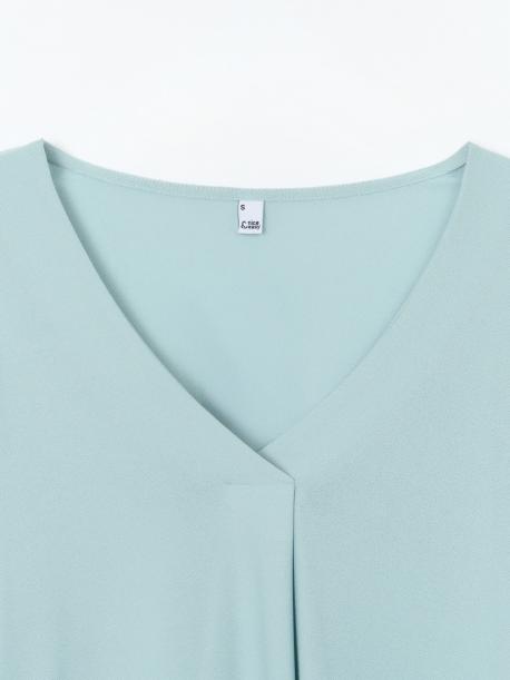 Блузка с длинным рукавом и вырезом на груди ZOLLA