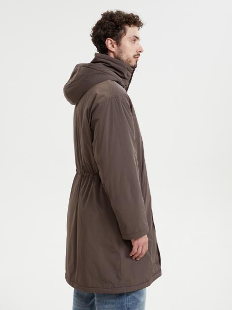 Тёплая куртка-парка на молнии с капюшоном ZOLLA