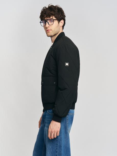 Тёплая стёганая куртка-бомбер на синтепоне ZOLLA