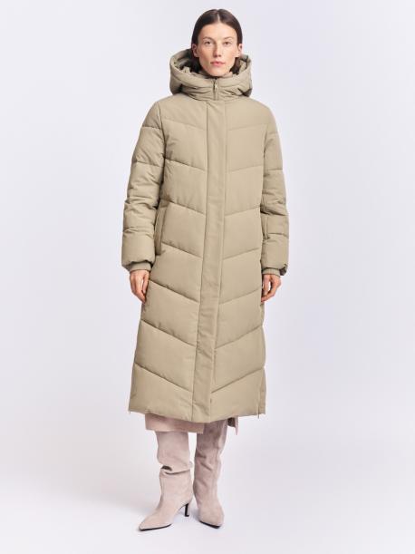 Тёплая куртка-пальто с капюшоном ZOLLA