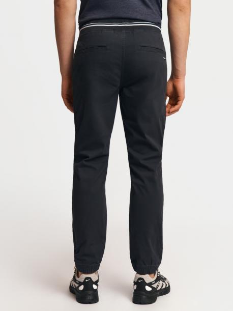 Брюки-джоггеры из хлопка на резинке ZOLLA