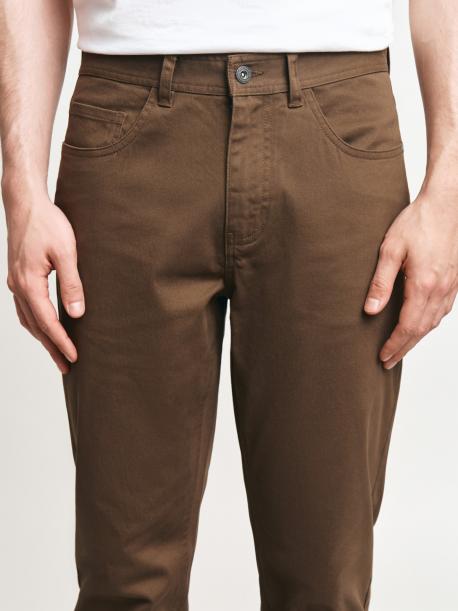 Брюки силуэта Slim из хлопка ZOLLA