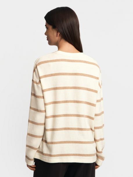 Джемпер из вязаного трикотажа в полоску ZOLLA