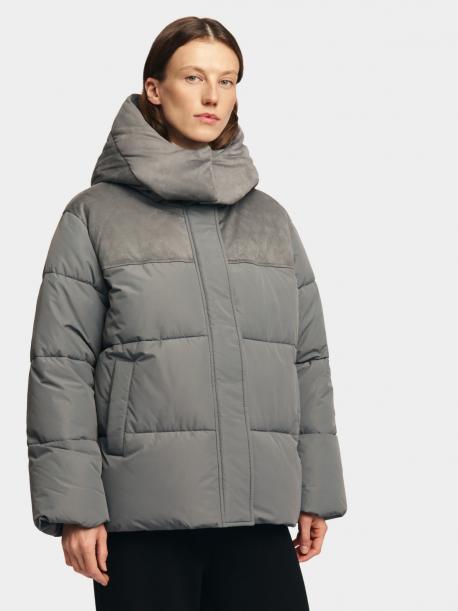 Тёплая дутая куртка с капюшоном ZOLLA
